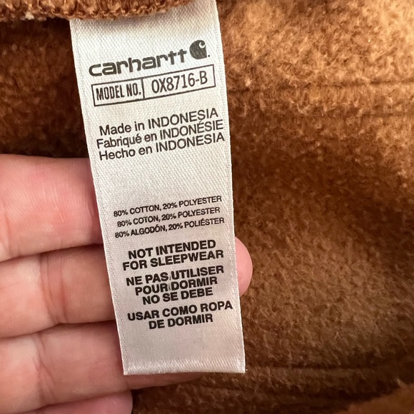 3M Carhartt Fleeced Sweater Onesie - Picture 5 of 6